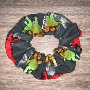 $7ea or 3/$15 Stegosaurus T-Rex dinosaur hair Scrunchie handmade new